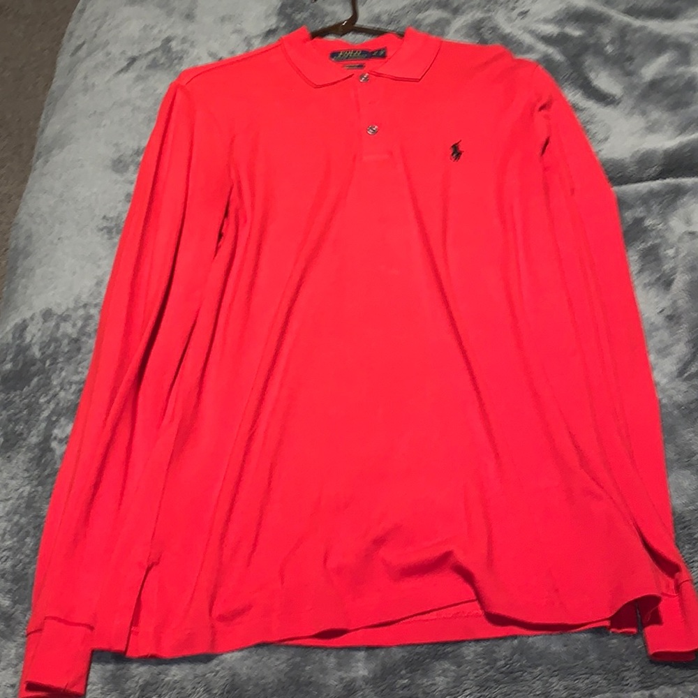 Polo Ralph Lauren Men’s Red Long Sleeve Polo